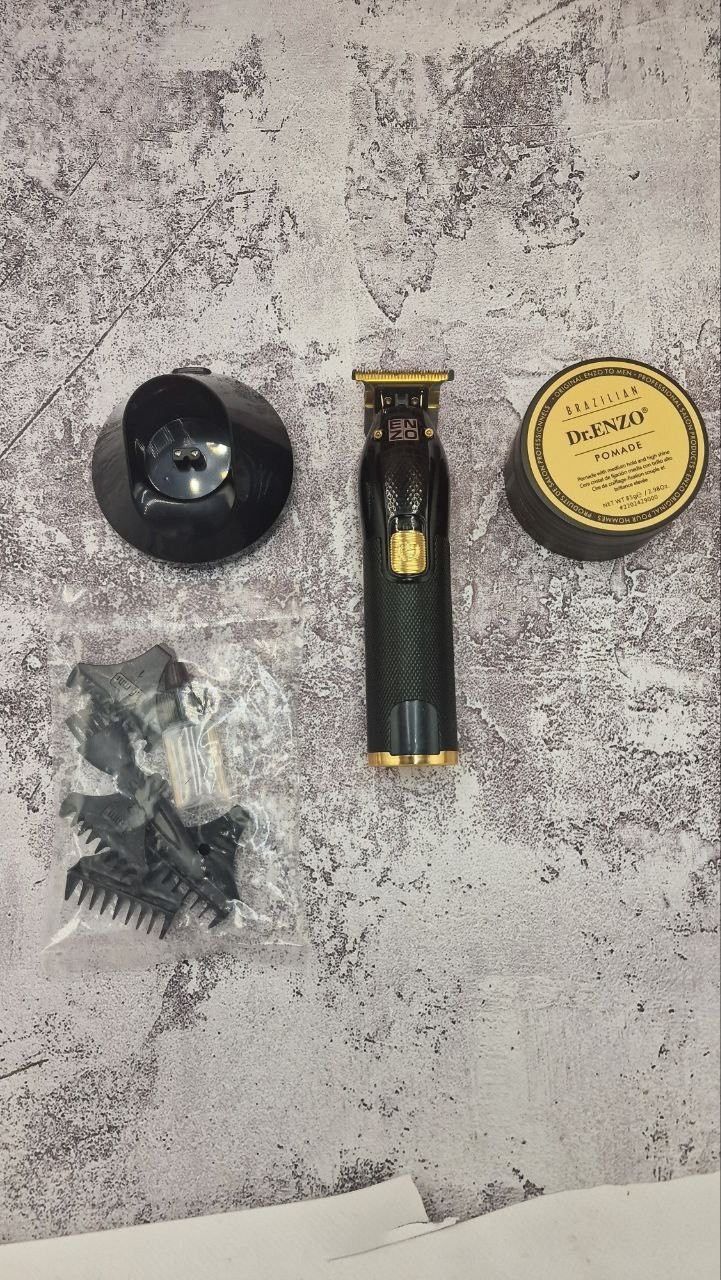 Професійний триммер з підставкою та режимом "Turbo" Enzo EN-5048 + помадка для волосся, фото 1