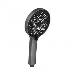 Лійка для ручного душу D120 округла 3 режими Lidz Niagara 32 LDNIA32GRP48536 Графіт