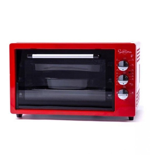 Електропіч з духовкою настільна, Електрична піч для дачі, Побутова електродуховка, Духовка духова шафа QE-43, фото 1