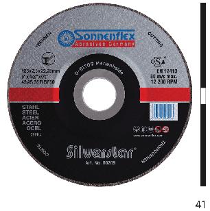 Диск по металу відрізний 125x1.0х22.2 Sonnenflex