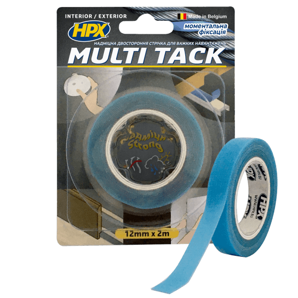 HPX стрічка 2-стр.MULTI TACK.19 мм*5м проз.MTT1905
