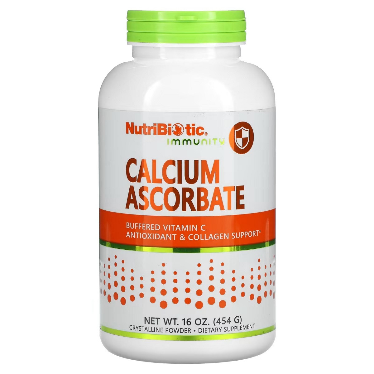 Аскорбат кальцію, Immunity, Calcium Ascorbate, NutriBiotic, 454 гр