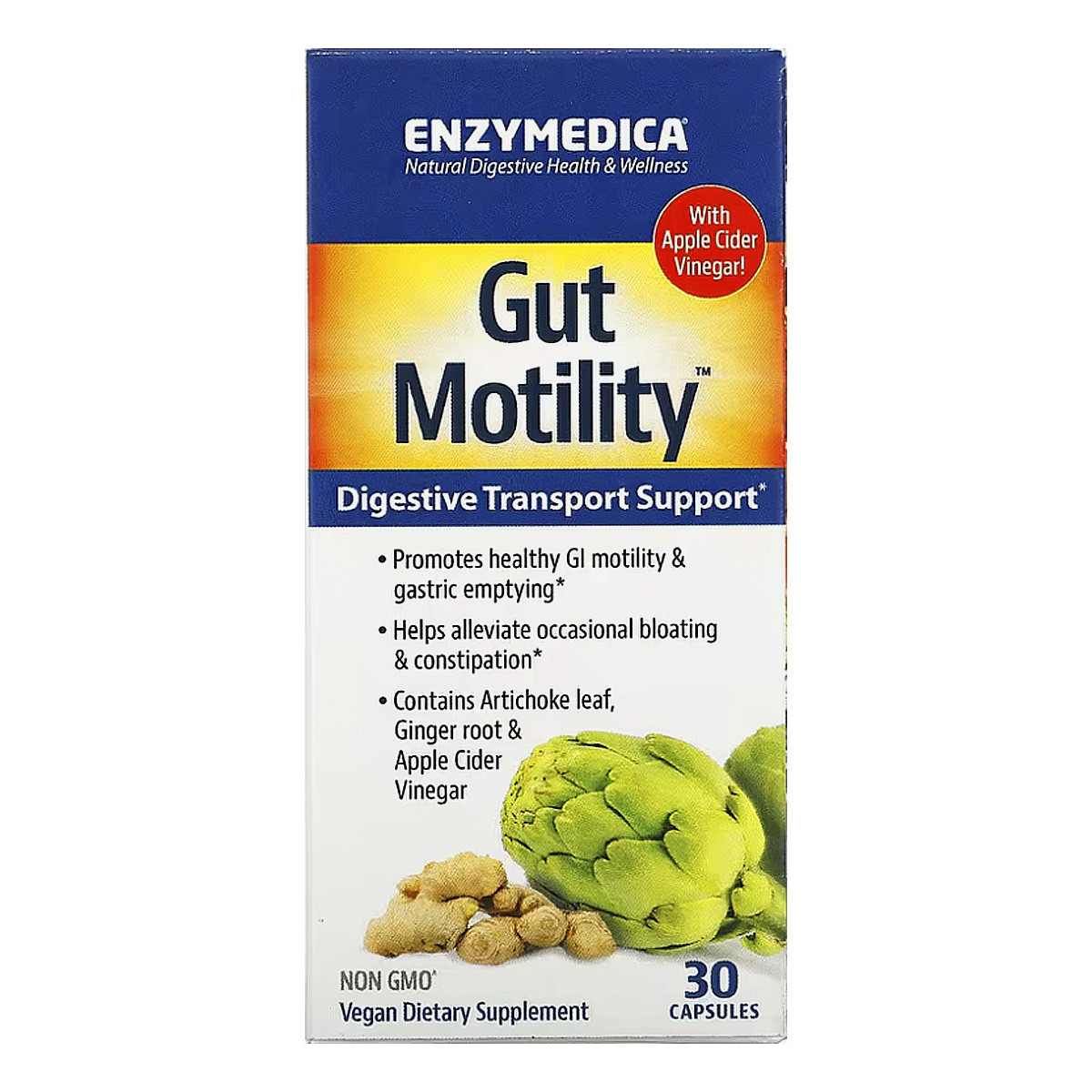 Рослинний комплекс для моторики кишечника, Gut Motility, Enzymedica, 30 капсул