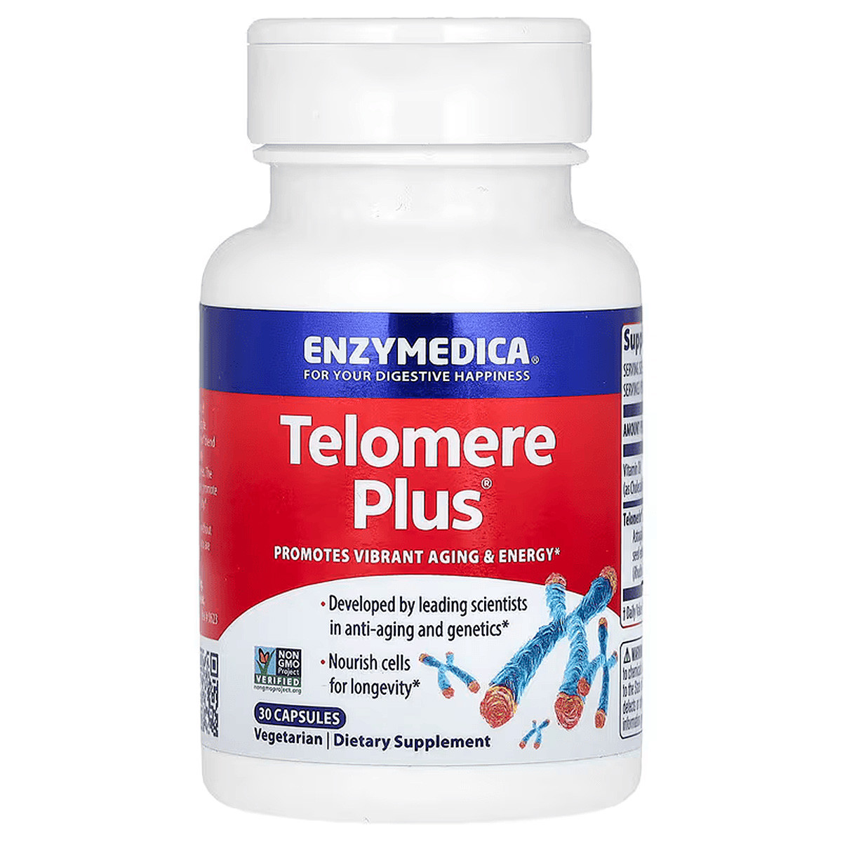 Тіломір Плюс, Telomere Plus, Enzymedica, 30 капсул
