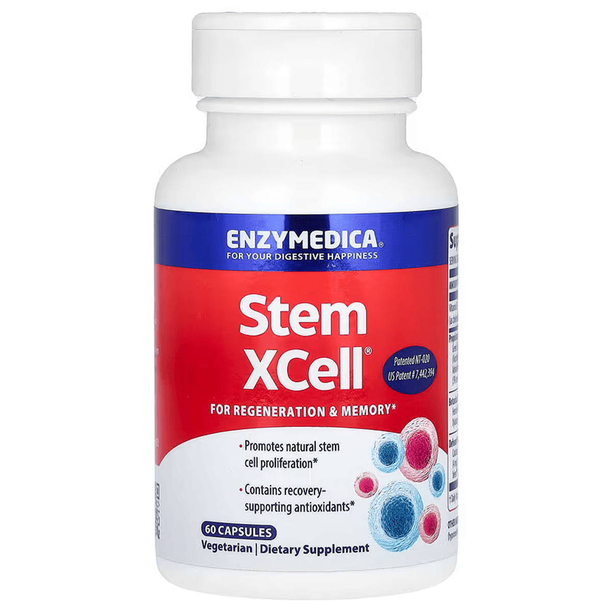 Ферменти для роботи мозку, Stem XCell, Enzymedica, 60 капсул