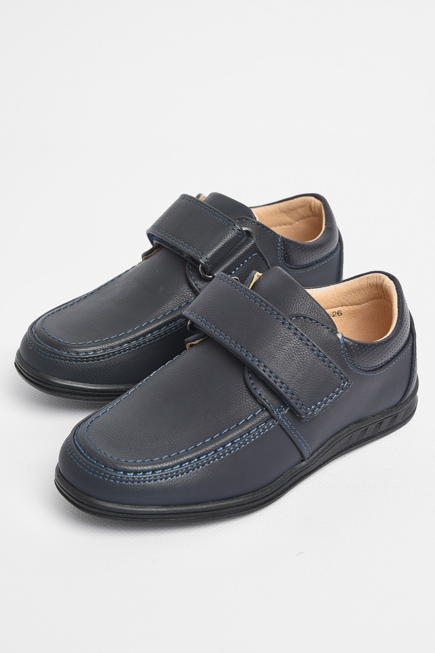 Туфлі дитячі для хлопчика темно-синього кольору р.26 180376T Безкоштовна доставка, фото 1
