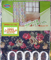 Шторка тканинна для ванної кімнати Shower curtain, з малюнком. Розмір 180х180 див.