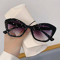 Модные солнцезащитные очки «кошачий глаз» для женщин, винтажные оттенки UV400, брендовые дизайнерские модные