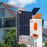 Оборудование для солнечной электростанции (СЭС) Стандарт 4 kW АКБ 3,6kWh Gel 150 Ah l