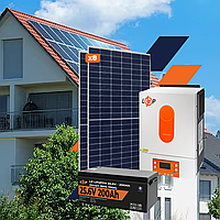 Оборудование для солнечной электростанции (СЭС) Премиум 4 kW АКБ 5,1kWh LiFePO4 200 Ah l