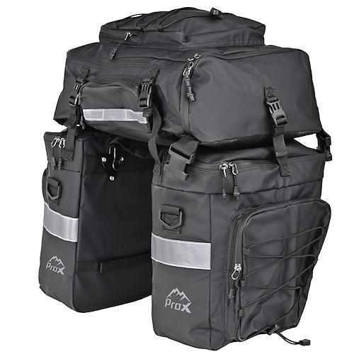 Велосумка на багажник ProX Montana 728 17L+31L, черный (A-SP-0278)