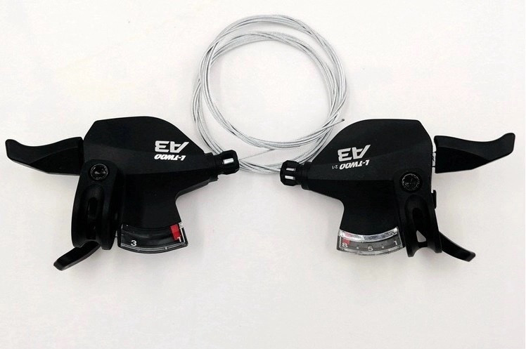 Манетки комплект L-TWOO A3 L3, R8, чорний (SHL-055)