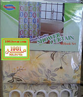 Шторка тканинна для ванної кімнати Shower curtain, з малюнком. Розмір 180х180 див.