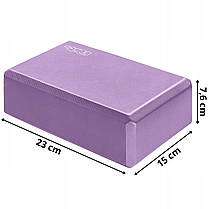 Блок для йоги 4FIZJO 23 x 15 x 7.6 см Purple (P-5907739312679), фото 6