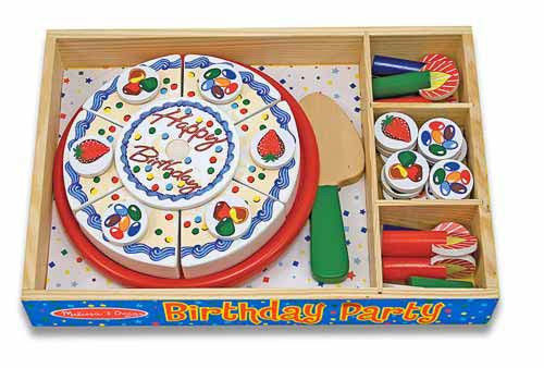 Набір дерев'яний - "День народження-торт" (Birthday Party) 34 ел. + дерев'яний ящичок ТМ Melіssa & Doug MD10511