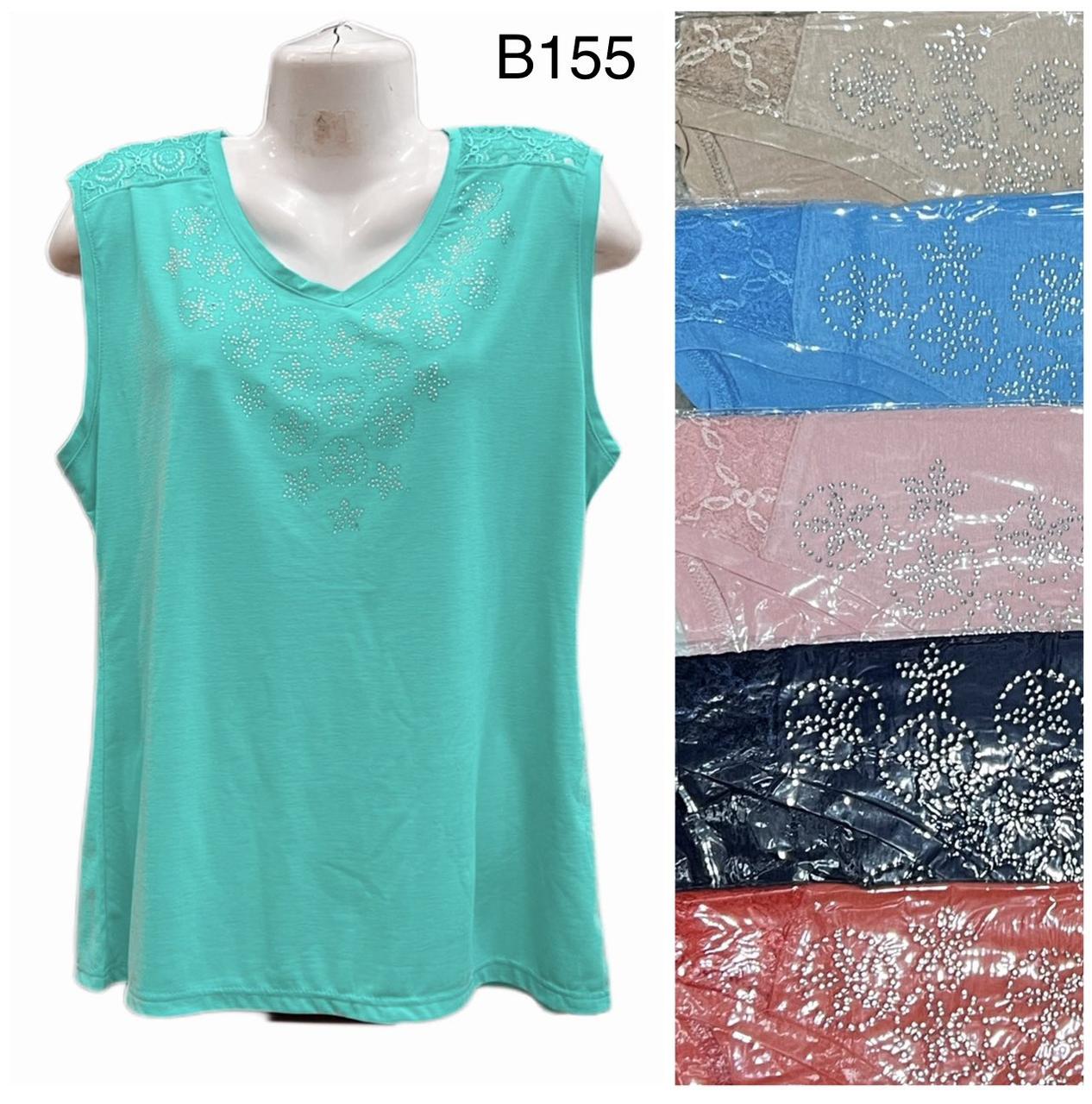 Жіноча майка бавовна розмір норма 2XL-5XL (46-54) Мікс колір (від 5 шт.)