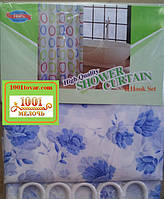 Шторка тканинна для ванної кімнати Shower curtain, з малюнком. Розмір 180х180 див.