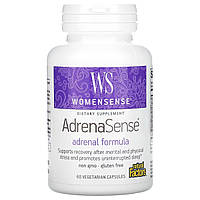Комплекс для поддержки надпочечников, WomenSense, AdrenaSense, Natural Factors, 60 вегетарианских капсул