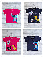 Модная футболка Стичь мальчику девочке , футболка яркая со Стичем детская на лето 1 2 3 4 5 6 7 лет