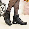 Черевики жіночі комбіновані чорні, фото 3