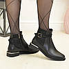 Черевики жіночі комбіновані чорні, фото 4