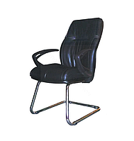 Кресло офисное для конференций Kometa CF chrome экокожа бостон (Примтекс Плюс ТМ)