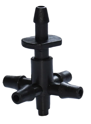 Стартер для крапельної трубки під шланг 4 виходи 4 мм., фото 1