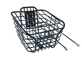 Велосипедний кошик дротяний,  посилений з кришкою