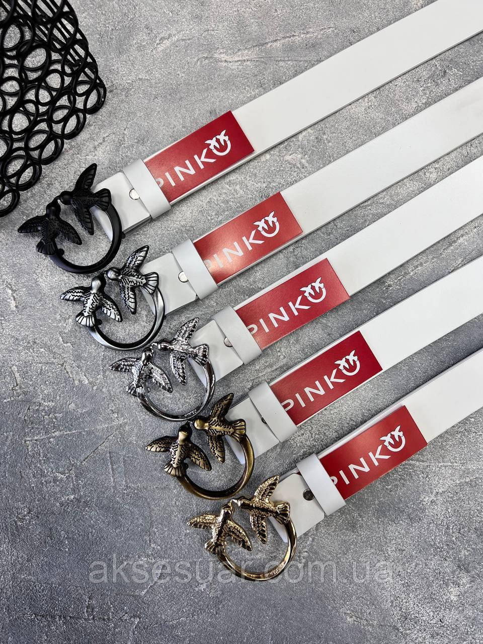 Ремень белый женский с натуральной кожи ширина 4 см., фото 1