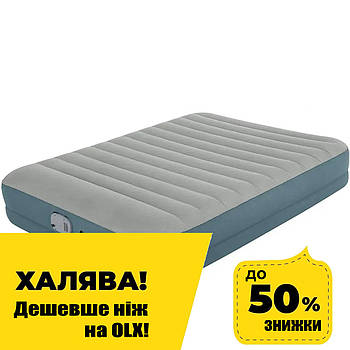 Надувний матрац із вбудованим насосом BestWay (USB кабель, 203-152-36 см.) BW 69078 Сірий