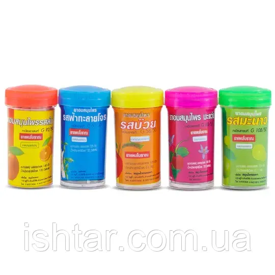 Тайські трав'яні кульки від кашлю та болю в горлі, набір з 1 шт.*125 табл., фото 1