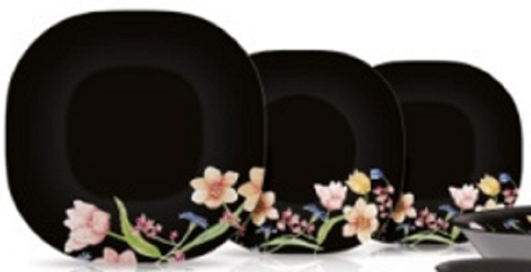 Сервіз столовий 19 предметів Neo Carina Minuet Black Luminarc V6291