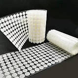 Самоклеючі застібки липучки 10мм 1000шт липучки клейові круглі липучки для виробів, фото 7