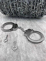 Настоящие стальные наручники для полиции ДП4836