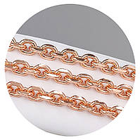 Набір TSATSA. Позолота ЧВ. Ланцюжок 60 см, ширина 5 мм та браслет 20 см, ширина 5 мм.