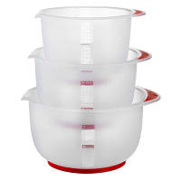 Популярний! Миска Gusto Set 3шт 1,5 / 2 / 2,5 л (GT-G-480) - Краща якість тільки на Nukleon.com.ua