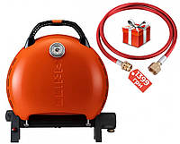 Портативный переносной газовый гриль O-GRILL 600T, оранжевый + шланг в подарок!