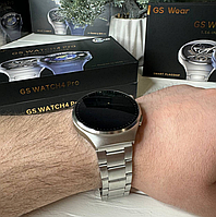 Мужские смартчасы многофункциональные умные смарт часы, лучшие круглые Smart часы для мужчин серые