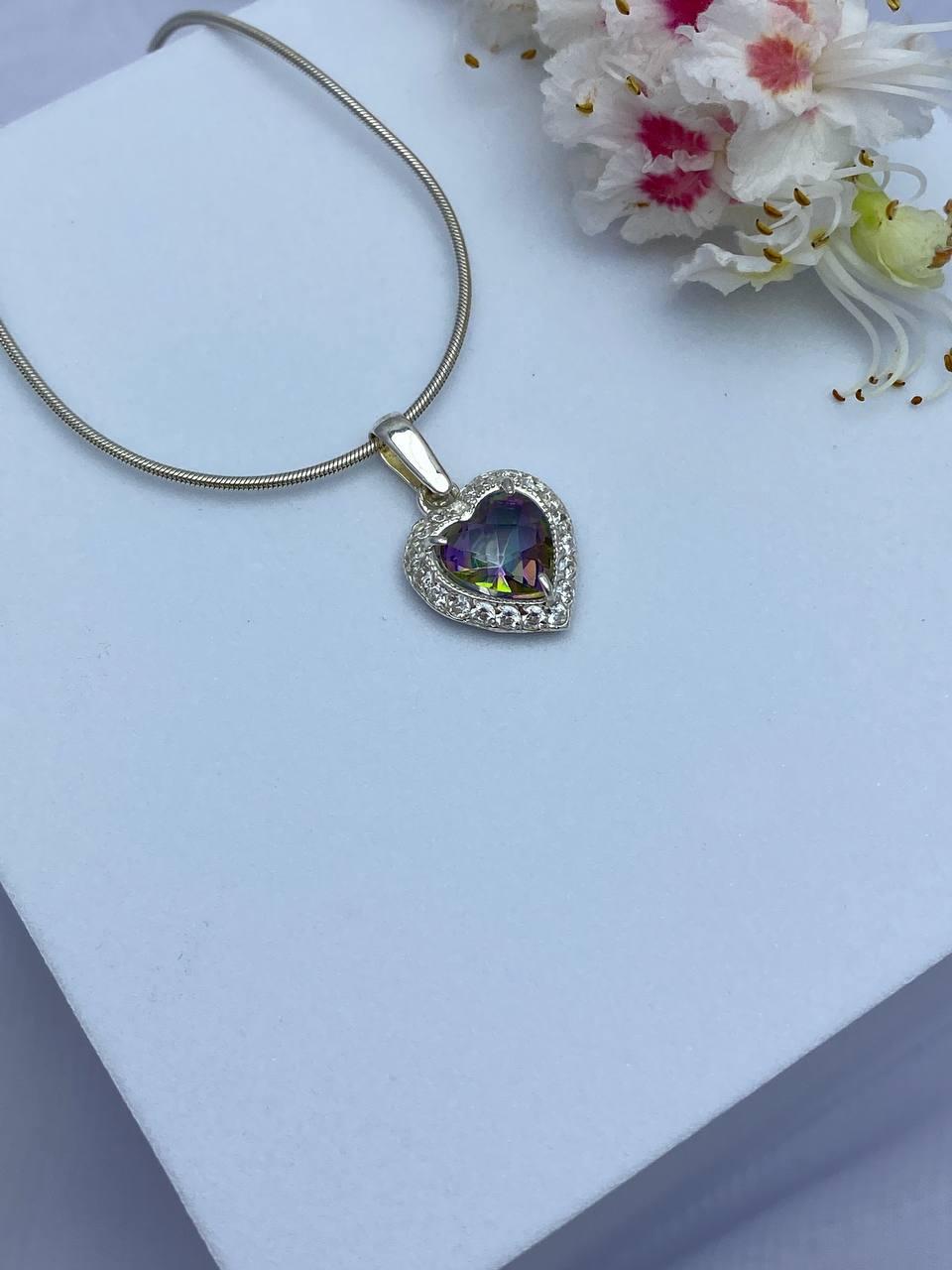 Срібний кулон Титаник з ланцюжком Сердце океана DARIY 014кул