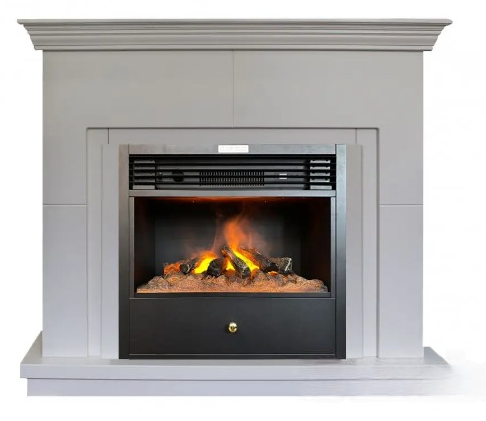 Паровий електрокамін обігрівач з порталом IDaMebel Montreal + Etna SF05 електрокамін з 3D ефектом