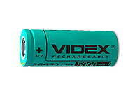 Аккумуляторная батарейка VIDEX 26650 5000 mAh Li-Ion 3.7V 20A/30A Original Реальна Емкость аккумулятор батарея