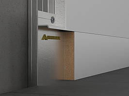 Плінтус прихованого монтажу 60мм для гіпсокартону без покриття