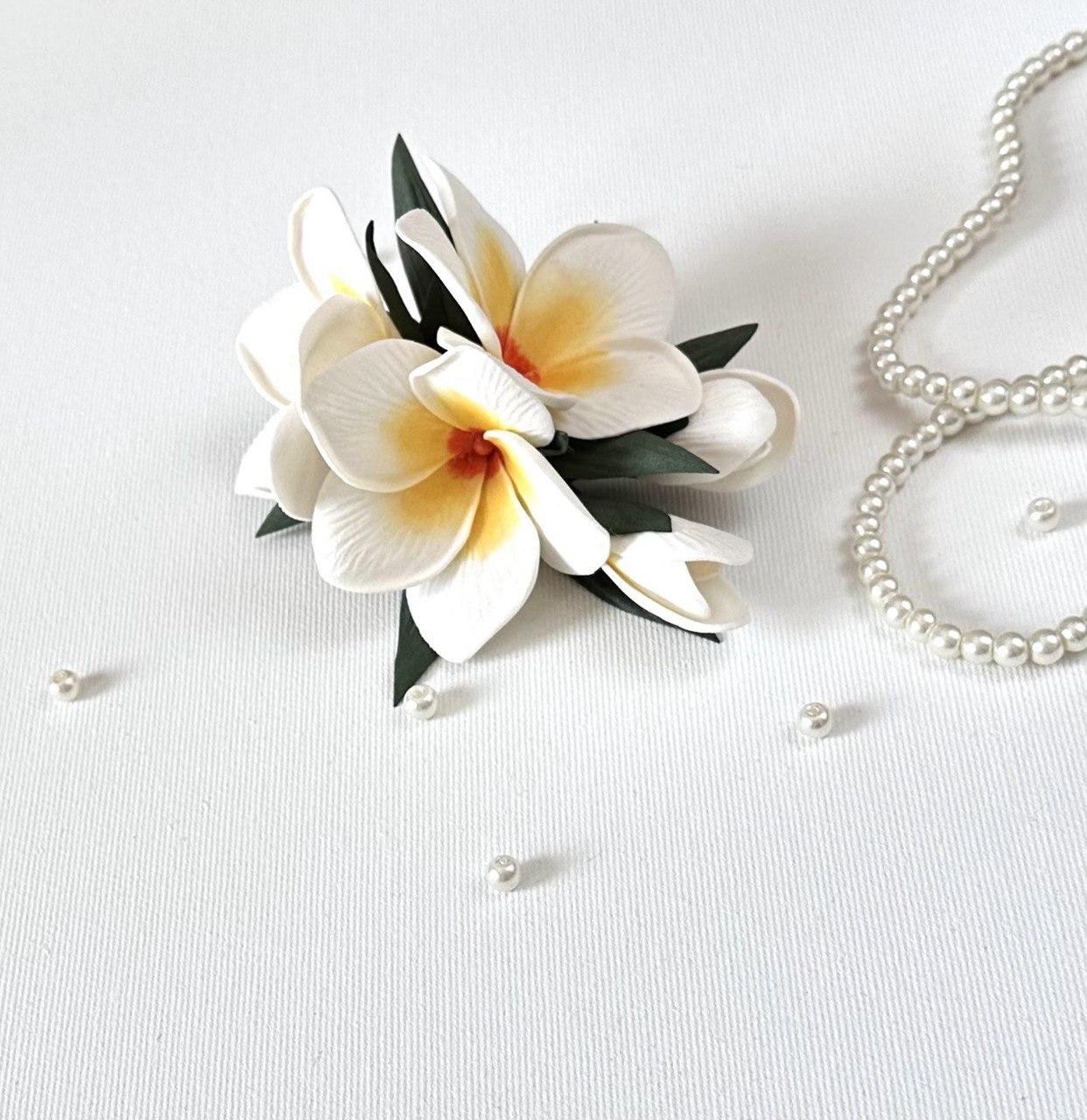 Заколка "Плюмерії", фото 1