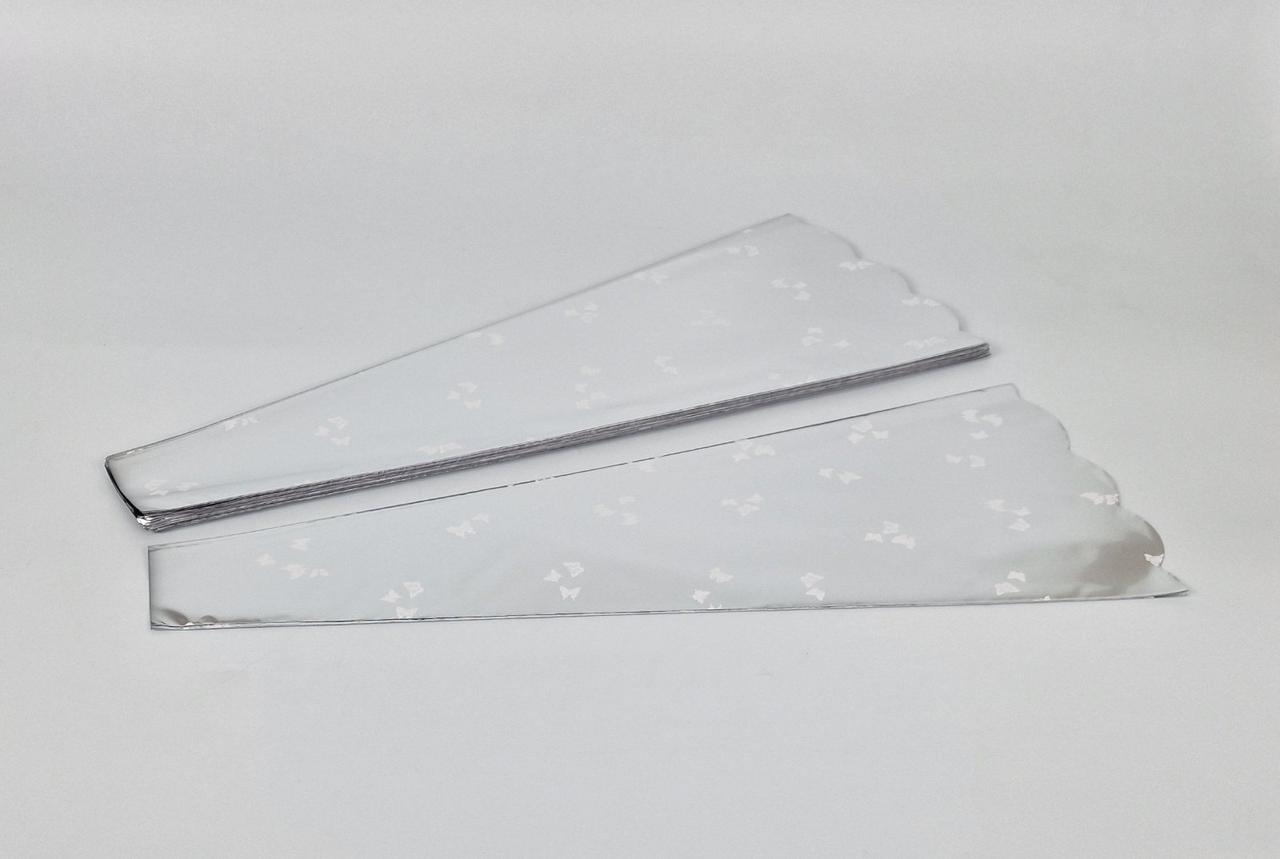 Конусне паковання під квіти h60/6низ/24верх метал (100 шт) візерунок85 (1) (100 шт.), фото 1