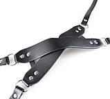 Шкіряна маска у формі хреста БДСМ, фото 5