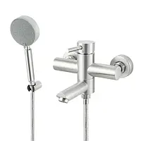 Змішувач для ванної VENTA VS302DS вилив з душем та лійкою, катридж 35мм