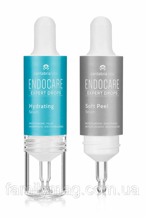 Набір зволожуючих сироваток Expert Drops Hydrating protocol Endocare Cantabria Labs 2x10мл