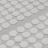 Липучки самоклеючі декоративні кружки кружки застібки липучки 20мм білі 1000 шт, фото 4