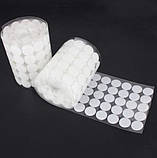 Липучки самоклеючі декоративні кружки кружки застібки липучки 20мм білі 1000 шт, фото 10