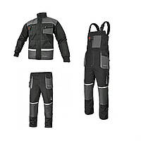 Комплект защитный рабочий, спецодежда: куртка полукомбинезон и штаны, рабочая униформа, роба